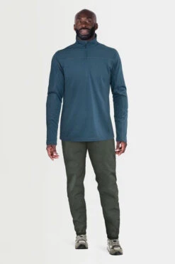 Fjallraven Mens Abisko Lite Half Zip Fleece -Urban Threads b12beb0226 4848 h
