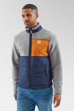 Mens Born Explorer Recycled Polar-Lined Sherpa Fleece -Urban Threads b12beb0266 7373 p