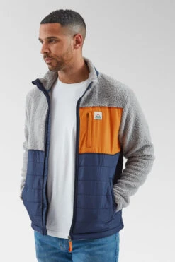 Mens Born Explorer Recycled Polar-Lined Sherpa Fleece -Urban Threads b12beb0266 7373 w