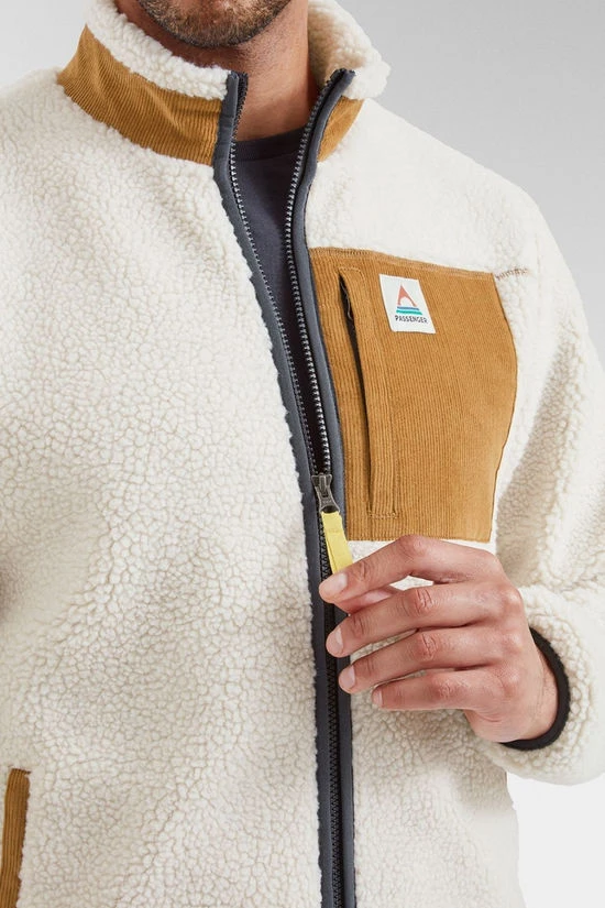 Mens Trekker Recycled Sherpa Full Zip Fleece 8 Mens Trekker Recycled Sherpa Full Zip Fleece - Image 6