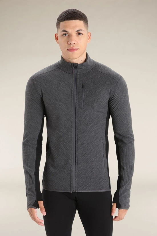 Icebreaker Mens Descender Full Zip Fleece Jacket 5 Icebreaker Mens Descender Full Zip Fleece Jacket - Image 3