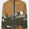 Mens Bjerg Landscape Full Zip Fleece