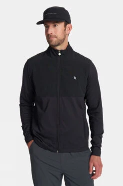 Vuori Mens Sunday Element Track Fleece Jacket -Urban Threads b12bec0237 7070 b