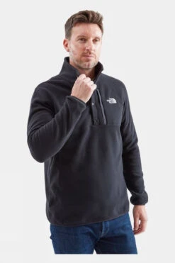 The North Face Mens Ryeford Snap Neck Fleece -Urban Threads b12bed0078 7072 t
