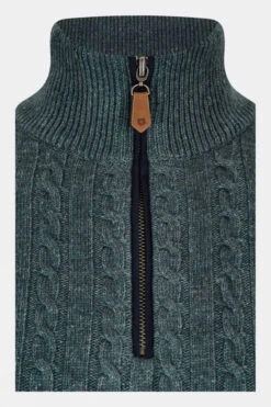 Dubarry Mens Cronin Zip Neck Sweater -Urban Threads b12bed0082 5959 s