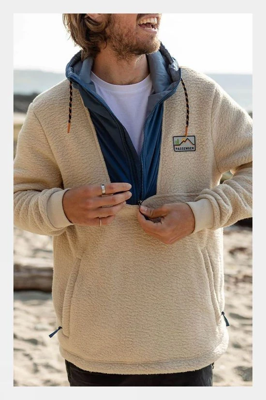 Passenger Mens Spindrift Recycled Sherpa Hooded Fleece 10 Passenger Mens Spindrift Recycled Sherpa Hooded Fleece - Image 8