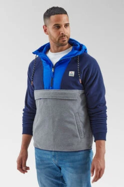 Mens Woodland Hooded 1/2 Zip Recycled Polar Fleece 16 Mens Woodland Hooded 1/2 Zip Recycled Polar Fleece -Urban Threads b12bed0117 4472 w