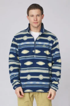Mens Pehoe Printed Snap Half Zip Fleece 12 Mens Pehoe Printed Snap Half Zip Fleece -Urban Threads b12bed0127 4402 c