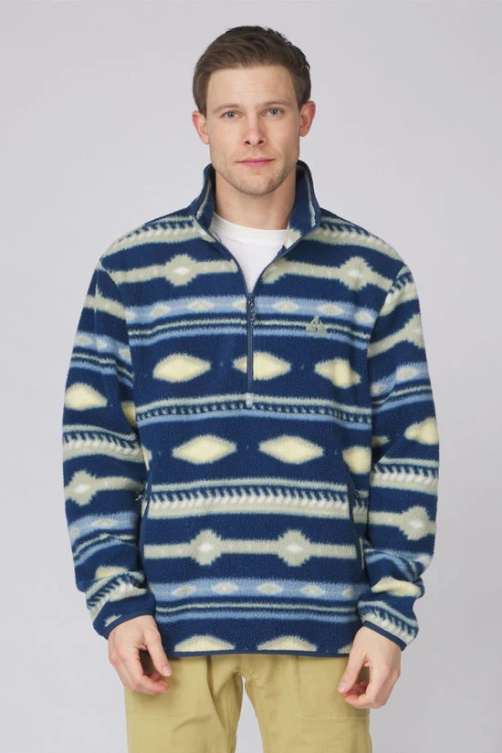 Mens Pehoe Printed Snap Half Zip Fleece 5 Mens Pehoe Printed Snap Half Zip Fleece - Image 3