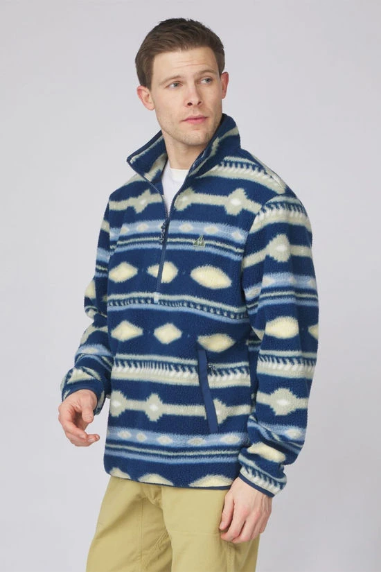 Mens Pehoe Printed Snap Half Zip Fleece 7 Mens Pehoe Printed Snap Half Zip Fleece - Image 5