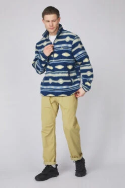 Mens Pehoe Printed Snap Half Zip Fleece 15 Mens Pehoe Printed Snap Half Zip Fleece -Urban Threads b12bed0127 4402 g