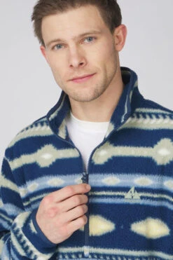 Mens Pehoe Printed Snap Half Zip Fleece 16 Mens Pehoe Printed Snap Half Zip Fleece -Urban Threads b12bed0127 4402 i