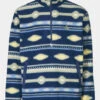 Mens Pehoe Printed Snap Half Zip Fleece