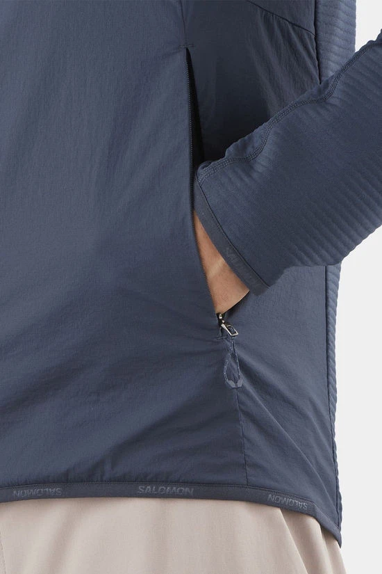 Salomon Mens Essential Lightwarm Hybrid Midlayer Jacket 9 Salomon Mens Essential Lightwarm Hybrid Midlayer Jacket - Image 7