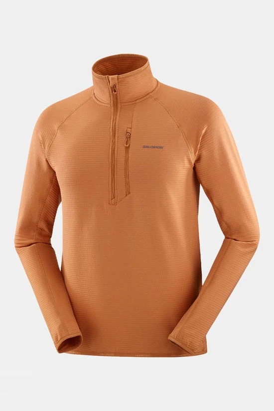 Salomon Mens Essential Lightwarm Half Zip Fleece 3 Salomon Mens Essential Lightwarm Half Zip Fleece