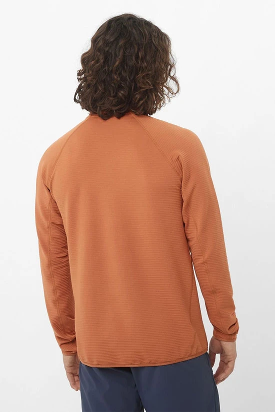 Salomon Mens Essential Lightwarm Half Zip Fleece 5 Salomon Mens Essential Lightwarm Half Zip Fleece - Image 3