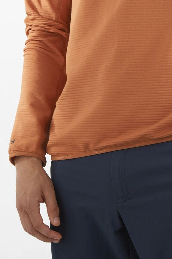 Salomon Mens Essential Lightwarm Half Zip Fleece 8 Salomon Mens Essential Lightwarm Half Zip Fleece - Image 6