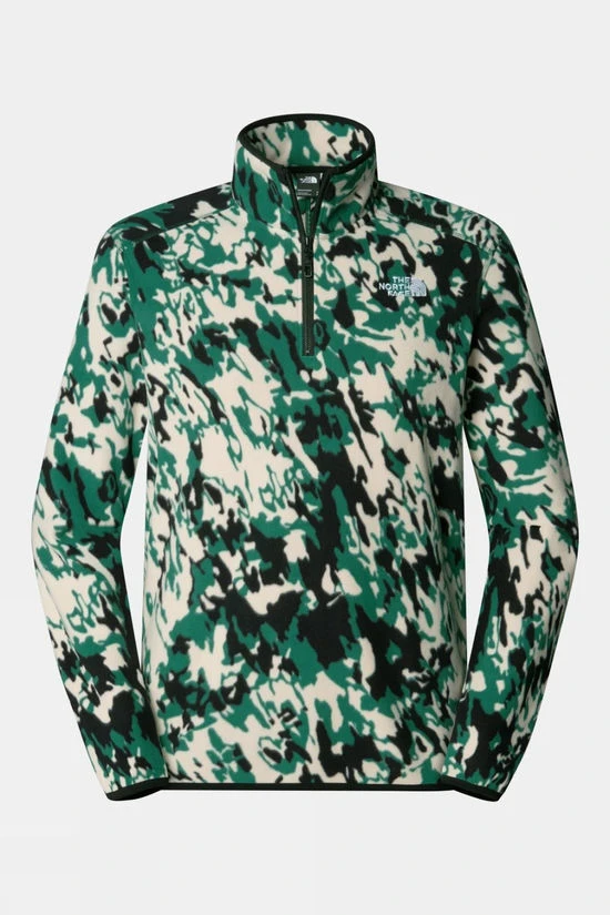 The North Face Mens Glacier Printed Quarter Zip Fleece 3 The North Face Mens Glacier Printed Quarter Zip Fleece