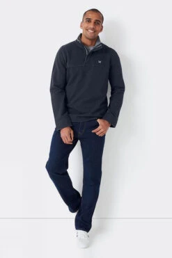 Mens Padstow Pique Quarter Zip Sweatshirt -Urban Threads b12bee0097 7272 x