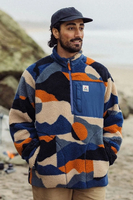 Mens Offroad Recycled Sherpa Half Zip Fleece 8 Mens Offroad Recycled Sherpa Half Zip Fleece - Image 6