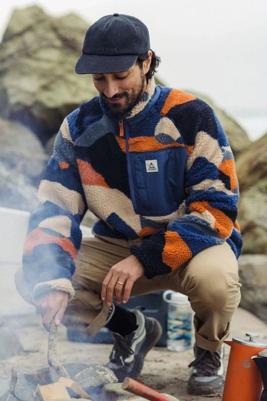 Mens Offroad Recycled Sherpa Half Zip Fleece 10 Mens Offroad Recycled Sherpa Half Zip Fleece - Image 8