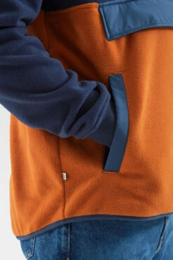 Mens Woodland Hoodless Half Zip Recycled Polar Fleece -Urban Threads b12bee0137 4426 s