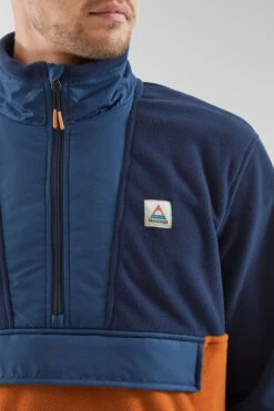 Mens Woodland Hoodless Half Zip Recycled Polar Fleece -Urban Threads b12bee0137 4426 t