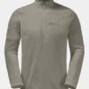 Jack Wolfskin Mens Taunus Half Zip Fleece -Urban Threads b12bfa0194 737j a