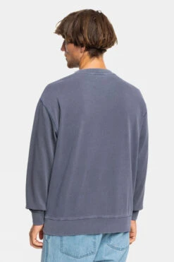 Quiksilver Mens Garment Dye Crew Sweatshirt -Urban Threads b12bfa0392 4141 d