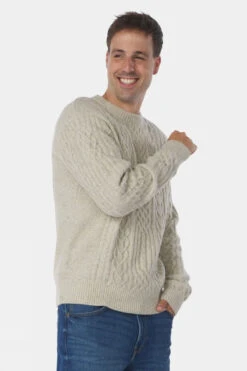 Mens Vagur Cable Sweatshirt -Urban Threads b12bfa0400 1483 s