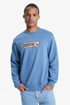 Quiksilver Mens Graphic Crew Neck Sweatshirt -Urban Threads b12bfa0436 4040 c