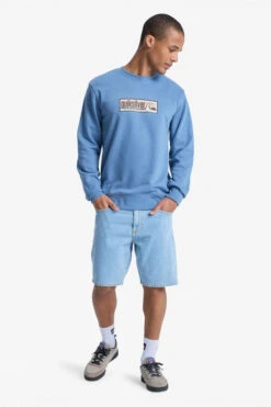 Quiksilver Mens Graphic Crew Neck Sweatshirt -Urban Threads b12bfa0436 4040 f