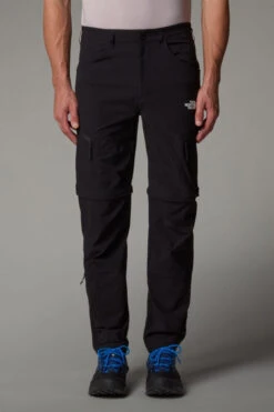 The North Face Mens Exploration Convertible Tapered Zip-Off Trousers -Urban Threads b12cei0107 7070 c