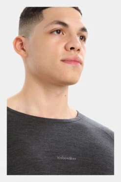 Icebreaker Mens Zoneknit 200 Long Sleeve Crewe Top -Urban Threads b12gab0072 7170 d