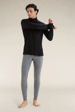 Icebreaker Mens 200 Oasis Long Sleeve Half Zip Thermal Top -Urban Threads b12gab0112 7070 c