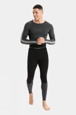 Icebreaker Mens Zoneknit 200 Leggings 8 Icebreaker Mens Zoneknit 200 Leggings -Urban Threads b12gch0053 7071 c