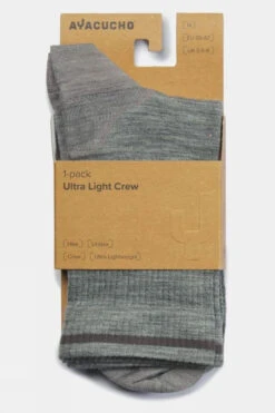 Ayacucho Unisex Ultra Light Crew Socks 7 Ayacucho Unisex Ultra Light Crew Socks -Urban Threads b22dab0174 7271 d