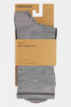 Unisex Ultra Light Crew Socks (2 Pack) 7 Unisex Ultra Light Crew Socks (2 Pack) -Urban Threads b22dab0175 7271 c