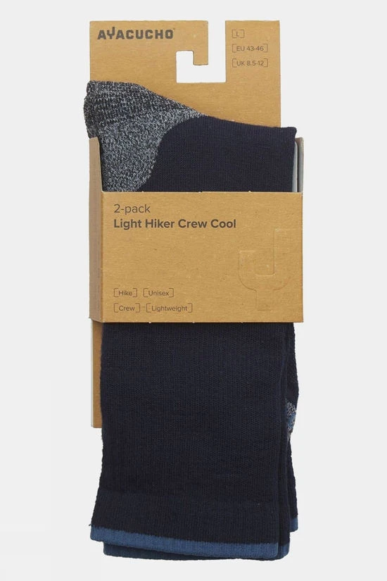 Unisex Light Hiker Crew Cool Socks (2 Pack) 5 Unisex Light Hiker Crew Cool Socks (2 Pack) - Image 3