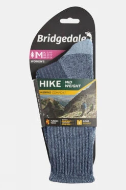 Bridgedale Womens Midweight Merino Comfort Socks -Urban Threads b6114499 4040 j