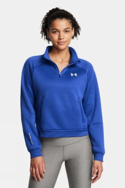 Under Armour Womens Armour Fleece Pro Half Zip Top 9 Under Armour Womens Armour Fleece Pro Half Zip Top -Urban Threads c11ad90075 4040 c