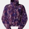 The North Face Womens Mountain Athletics Printed Quarter Zip Fleece -Urban Threads c11bee0040 9090 a