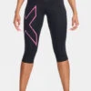 2XU Womens Light Speed Mid-Rise Compression 3/4 Tights -Urban Threads c11cd90005 7070 m