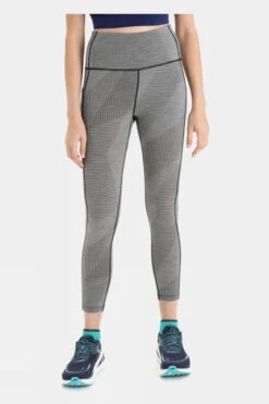 Icebreaker Women Fastray High Rise Tights Gridlines Tights -Urban Threads c11ced0190 7171 c
