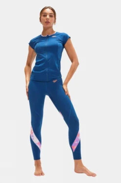 Speedo Womens Printed Swimming Tights -Urban Threads c11ced0197 4085 e