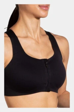 Brooks Womens Dare Zip 2.0 Run Bra -Urban Threads c11gb90054 7070 q