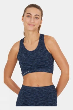 Endurance Womens Crina Melange Seamless Sports Bra -Urban Threads c11gb90137 4141 c