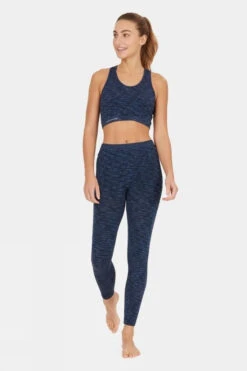 Endurance Womens Crina Melange Seamless Sports Bra -Urban Threads c11gb90137 4141 g