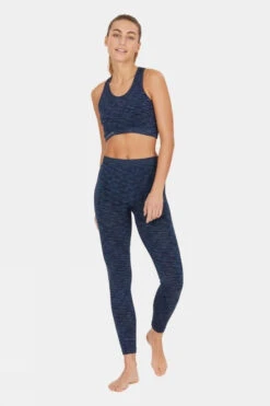 Endurance Womens Crina Melange Seamless Sports Bra -Urban Threads c11gb90137 4141 h