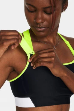 Under Armour Womens Heat Gear High Pocket Sports Bra -Urban Threads c11gb90172 8610 f